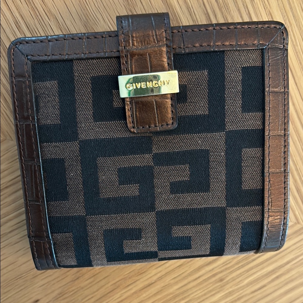 Givenchy Black and Brown Wallet